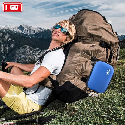 I GO 85 Pieces Hard Shell Mini Compact First Aid Kit, Small Personal Emergency Survival Kit for Travel Hiking Camping Backpacking Hunting Marine Car