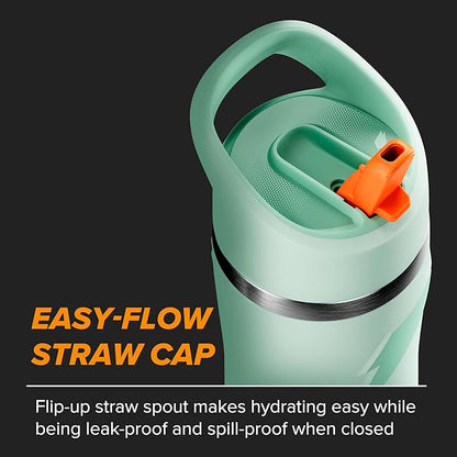 Gatorade 'Overtime' 22oz Stainless Steel Water Bottle, Straw Cap, Sage