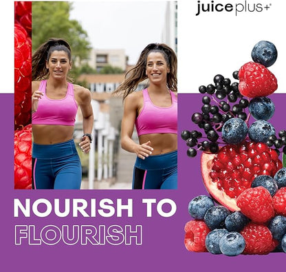 JuicePlus+ Berry Blend: with Concord Grape, Blueberry, Cranberry, and More - Whole Food Based, Vegan, Plant-Based Vitamins - Gluten-Free, Non-GMO, Kosher - 1 Bottle (60 Servings)