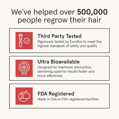 iRestore Hair Growth Supplement – Natural DHT Blockers & Multivitamin Blend – Vegan, Non-GMO, 90 Capsules – Supports Thicker, Stronger Hair for Men and Women – 3-Pack