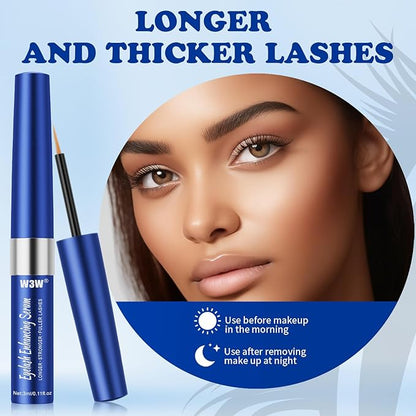 Eyelash Serum,Natural Lash Serum Eyelash Growth Serum,3 ML Lash Serum for Eyelash Growth,Boost Lash Enhancing Serum for Natural Longer, Fuller,and Thicker Lashes (Dark Blue)