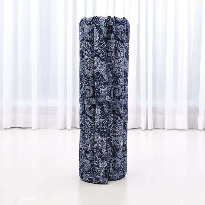 Leewadee Zabuton Seating Cushion – Square Floor Seat for Meditation Exercises, Light Yoga Mat Filled with Kapok