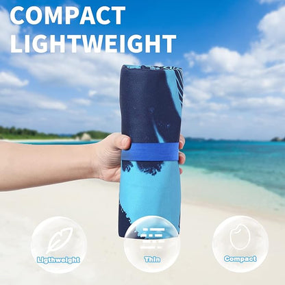 2 Pack Lightweight Thin Beach Towel Oversized 71"x32"
