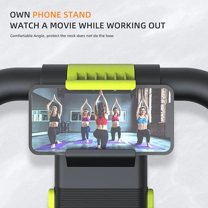 FIAMERMOR 2025 AB Roller Wheel - 4 wheel elbow support abdominal wheel automatic rebound abdominal fat burning weight loss core training equipment home/gym