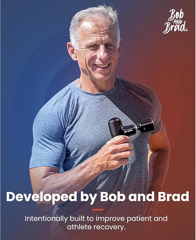 BOB AND BRAD Q2 Pro Mini Massage Gun with Heat and Cold Head,Pocket-Sized Deep Tissue Massager Gun,Portable Percussion Muscle Massager Gun, Ultra Small&Quiet Muscle Massage Gun