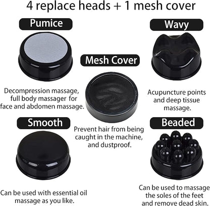 Handheld-Cellulite Massager, Body Sculpting-Machine Full Body Massager Hand Held Back-Massager Electric Foot Massager, Body Shaper for Women, Celulitis-Remover Machine with 4 Massage Wand Attachment