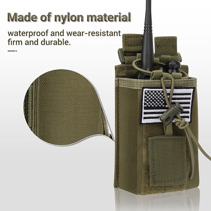 2 Pack Radio Case Radio Holder Molle Tactical UV-5R F8HP F8HP UV-5R UV-5R GT-3 GT-3 UV-82 UV-82 Two