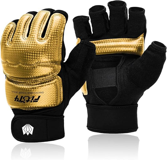 FitsT4 Sports Half Mitts MMA UFC Training Boxing Punch Bag Martial Arts Gloves