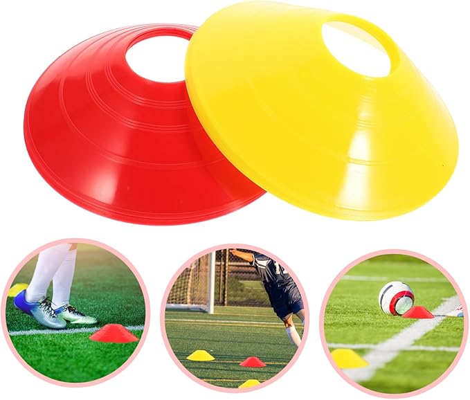 12Pcs Soccer Training Cones Football Marking Discs Flexible