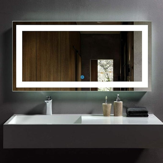 Led Mirror for Bathroom 48 x 24 Inch (CK010-E) Lighted