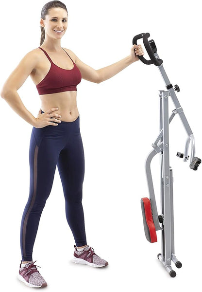 Marcy Squat Rider Machine for Glutes and Quads Workout XJ-6334, Silver & Black