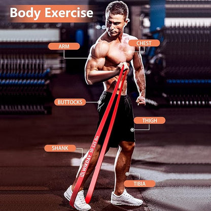 Resistance Bands for Working Out, Exercise Bands, Workout Bands, Pull Up Assistance Bands for Body Stretching Training Physical Therapy Muscle Training for Men & Women