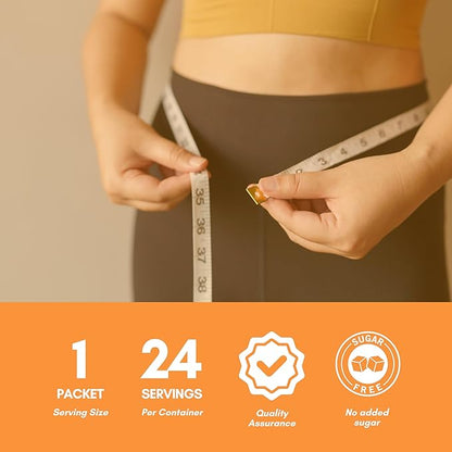 GLP-1 Supplement | Natural GLP-1 Production | GLP 1 Booster Drink Mix to Control Appetite and Cravings | Great Tasting Metabolic Support - Yerba Mate, Garcinia Cambogia, Berberine [Orange]