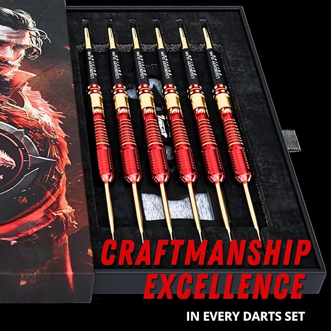 IgnatGames Premium Steel Tip Darts – 3/6/12 Pack Brass Barrels with Aluminum Shafts, 16 GlideXPro Flight Set, Tool Kit & Giftable Case