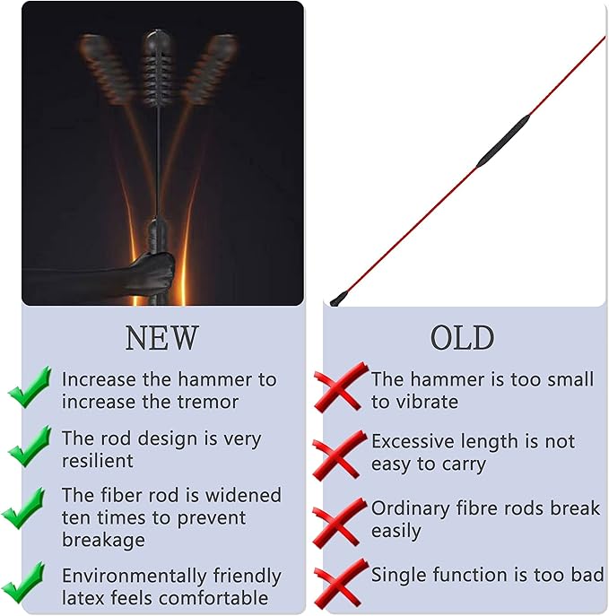 Fitness Exercise Bar,Elastic Fitness Bar,High Frequency Vibration Training Fat Buring Workout Bar for Yoga Pilates Sports,Power Twister for Arm,Abdominal Muscles Strength Exercises In Home Gym