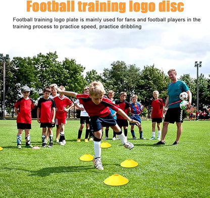 Football Training Equipment | Speed Agility Training Set, Including 1 Agility Ladder, 4 Steel Piles,12 Disc Cones,1 Resistance Umbrella .| for Athletes/Sports Including Football & Basketball