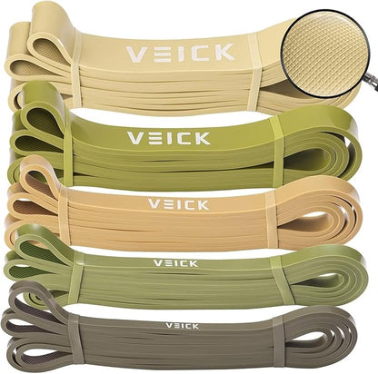 VEICK Resistance Bands for Working Out, Exercise Bands, Workout Bands, Pull Up Assistance Bands, Long Heavy Stretch Bands Set for Men and Women, Power Weight Gym at Home Fitness Equipment