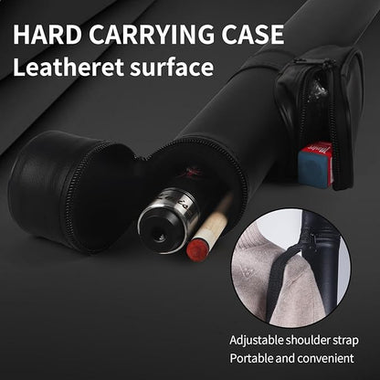 Kmise Professional Pool Cue Stick - 19 20 21oz Canadian Maple Cue Sticks, Low Deflection Shaft with Telescopic Carbon Fiber Extension, Pool Sticks for Aults, Billiard Cue Sticks with Leather Cue Case