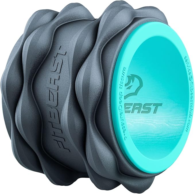 FitBeast Back Roller, Back Wheel Foam Roller - Targeted Muscle Roller for Deep Tissue Massage, Back Stretcher