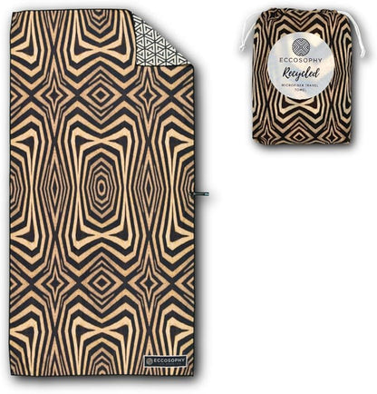 ECCOSOPHY Microfiber Beach Towel - Sand Free Towels are Quick Dry, Light Weight, Super Absorbent - Perfect Pool, Travel, Cruise, Camping Essentials - Oversized Extra Large for Adults 71x35 in