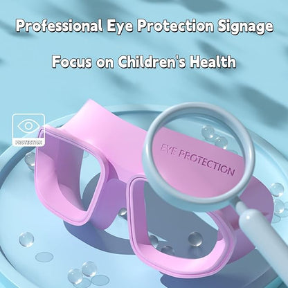 Kids Swim Goggles for Ages 4-12: Clear Vision, Wide View, No Leaks, Anti-Fog, UV Protection & Comfortable Fit
