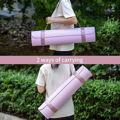 Trilancer Adjustable Yoga Mat Strap With Hook and Loop Closure, Yoga Mat Holder Carrier,and Organizing-Mat Not Included