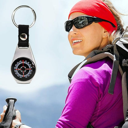 2 Pack Style Key Ring Compass