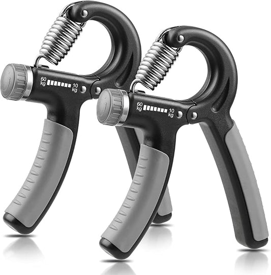 2 Pack Grip Strength Trainer 22-132Lbs (10-60kg), (10-60kg), Forearm