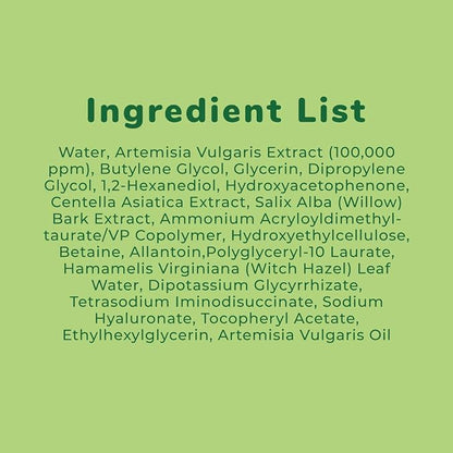 FACETORY K Beauty Face Mask Skin Care - ARTEMISIA REFRESHING RELIEF Sheet Mask with Artemesia Plant Extract | Soothes Redness & Breakouts (10 Pack)