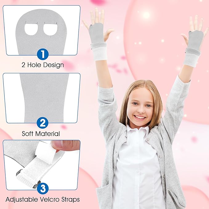 2 Gymnastics Grips Wristbands Sets for Girls Youth Kids