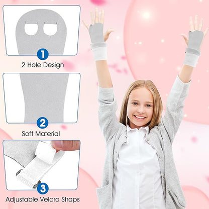 2 Gymnastics Grips Wristbands Sets for Girls Youth Kids