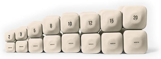 SafeGrip Dumbbells, Anti-Slip, Anti-Roll, Thick Handles, Free Weights, Square Dumbbells for Secure Workouts at Home, Weightlifting, and Personal Training