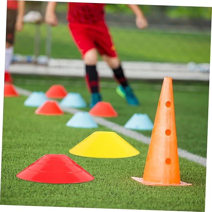 12Pcs Soccer Training Cones Football Marking Discs Flexible