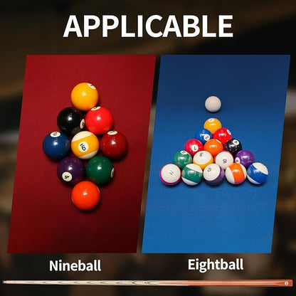 Kmise Pool Cue Sticks, 41"/57??58" Hardwood Pool Cue Set of 4/6/8, 13OZ/20OZ with 13/10 MM Brass Tips, Table Billiard Cue Stick for Bar, Home, Billiard Room