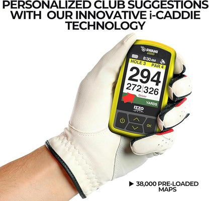 Izzo Swami 6000 Handheld Golf GPS Water-Resistant Color Display With 38,000 Course Maps & Scorekeeper Model may vary