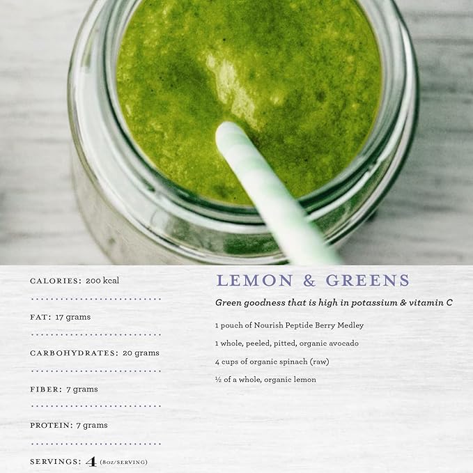 Functional Formularies Nourish Berry Medley Peptide Formula, Organic Tube Feeding Formula and Nutritional Meal Replacement Supplement, 12 Oz Pouch, Pack of 24