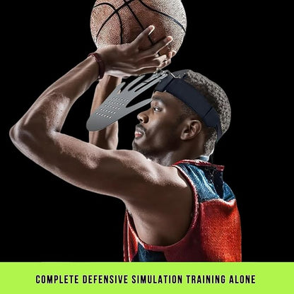 Generic Headgear Blocking Guards Basketball Defensive Mask, 3D Eye-Blocking Shooting Dribble Training Mask, Guard Shooter Jump Shot Basketball Game Training Equipment, Improving Skills, Black