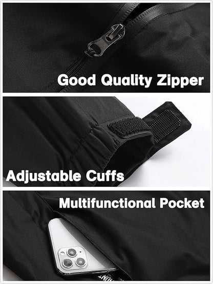 GIISAM Mens Windproof Jacket Waterproof Lightweight Mountain Sport Jacket for Men Hooded Windbreaker Raincoat