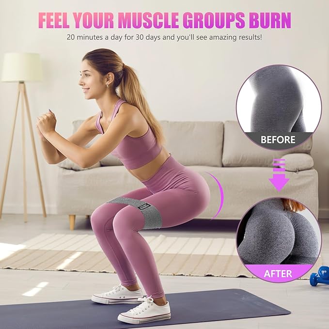 Resistance Bands for Working Out, Exercise Workout Bands for Women & Men, 3 Levels Elastic Stretch Bands for Exercise with Carry Bag for Physical Therapy, Home Fitness, Strength Training, Yoga