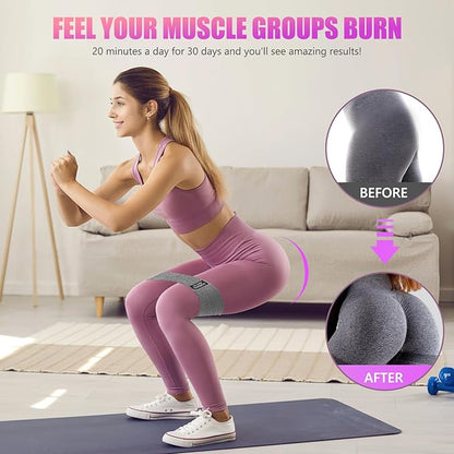 Resistance Bands for Working Out, Exercise Workout Bands for Women & Men, 3 Levels Elastic Stretch Bands for Exercise with Carry Bag for Physical Therapy, Home Fitness, Strength Training, Yoga