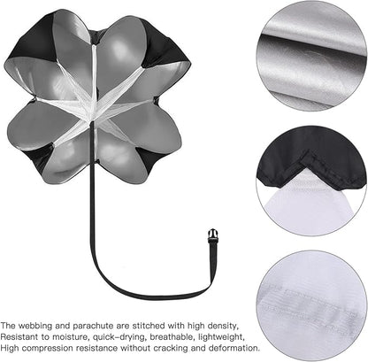 KUYOU Running Speed Training Speed Chute Resistance Parachute for Speed and Acceleration Training Fitness Explosive Power Training 56-Inch