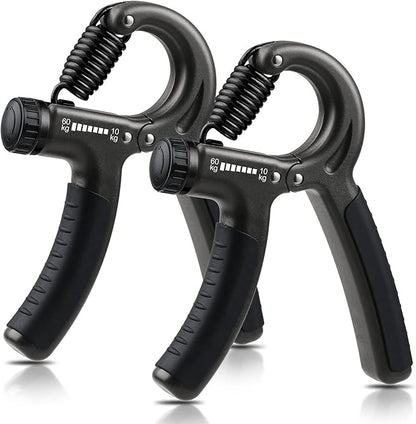 2 Pack Grip Strength Trainer 22-132Lbs (10-60kg), (10-60kg), Forearm