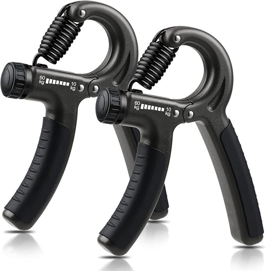 2 Pack Grip Strength Trainer 22-132Lbs (10-60kg), (10-60kg), Forearm