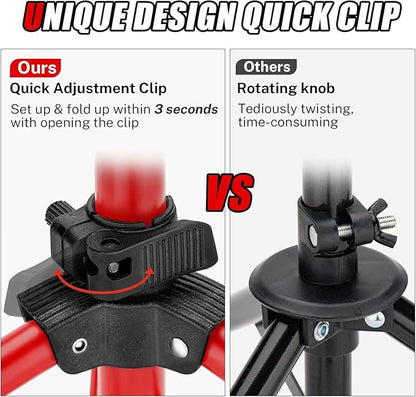 Gonex Baseball Softball Practice Hitting Batting Tripod Stand Rubber Tee Collapsible Portable with Carrying Bag