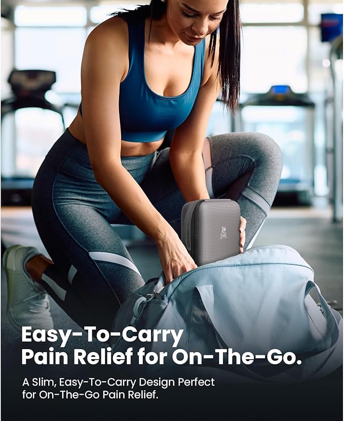 BOB AND BRAD Q2 Plus Mini Massage Gun with Heat, Pocket-Sized Heated Deep Tissue Massager Gun, Portable Percussion Muscle Massager Gun, Ultra Small & Quiet Muscle Massage Gun