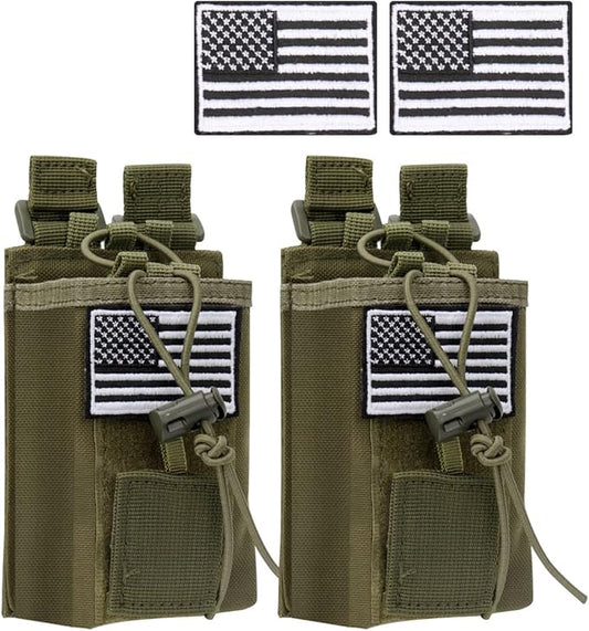 2 Pack Radio Case Radio Holder Molle Tactical UV-5R F8HP F8HP UV-5R UV-5R GT-3 GT-3 UV-82 UV-82 Two