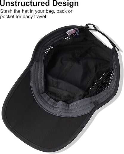 GADIEMKENSD Mens Folding Outdoor Hat Long Brim UPF 50+ Sun Protection