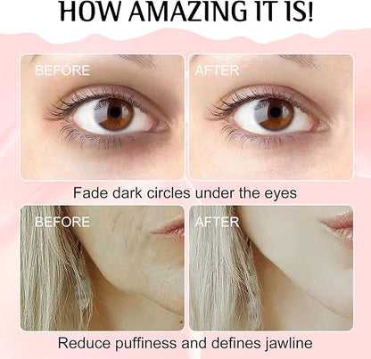 Gua Sha Facial Tools and Face Roller Set, Lymphatic Drainage Massager，Stainless Steel Facial Sculpting Eyes Roller Guasha for Face, Chin & Jawline Sculpting,Skin Care