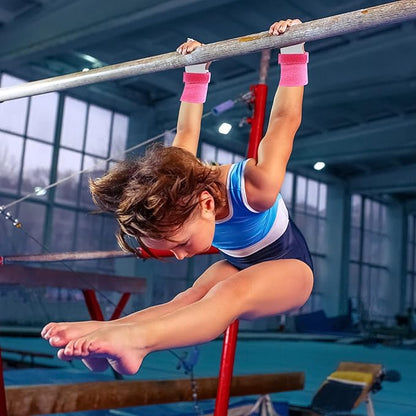 2 Gymnastics Grips Wristbands Sets for Girls Youth Kids