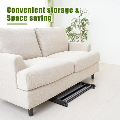 Glute Ham Glider, Multi-Functional Hamstring Roller with Smooth Wheels, V-Bar for Hamstring Curls, Ab Glider Workout & Core Strength Training